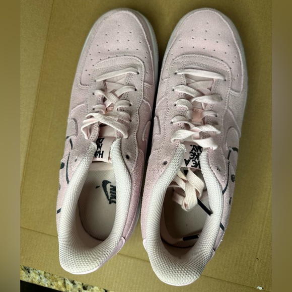 Nike “Have a Nike Day” Pink Smiley Face Air Force 1 Sneakers - Picture 9 of 9
